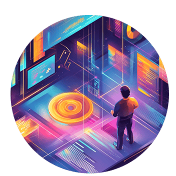 Image of the world in a light bulb, oil painting style